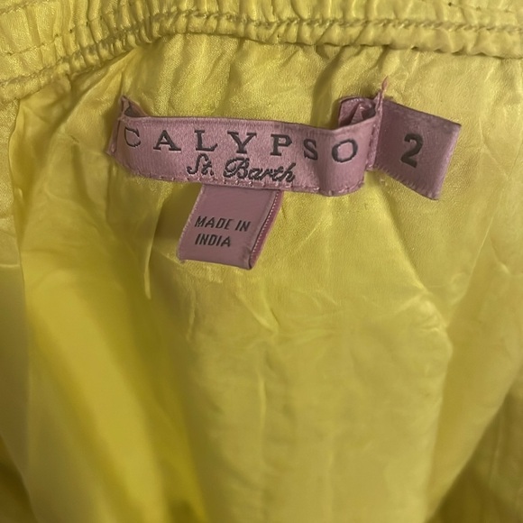 Calypso St Barth Yellow Parachute Skirt - Picture 3 of 3